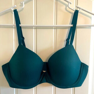 Soma Enbliss Full Coverage Bra Size 34C Dark Green